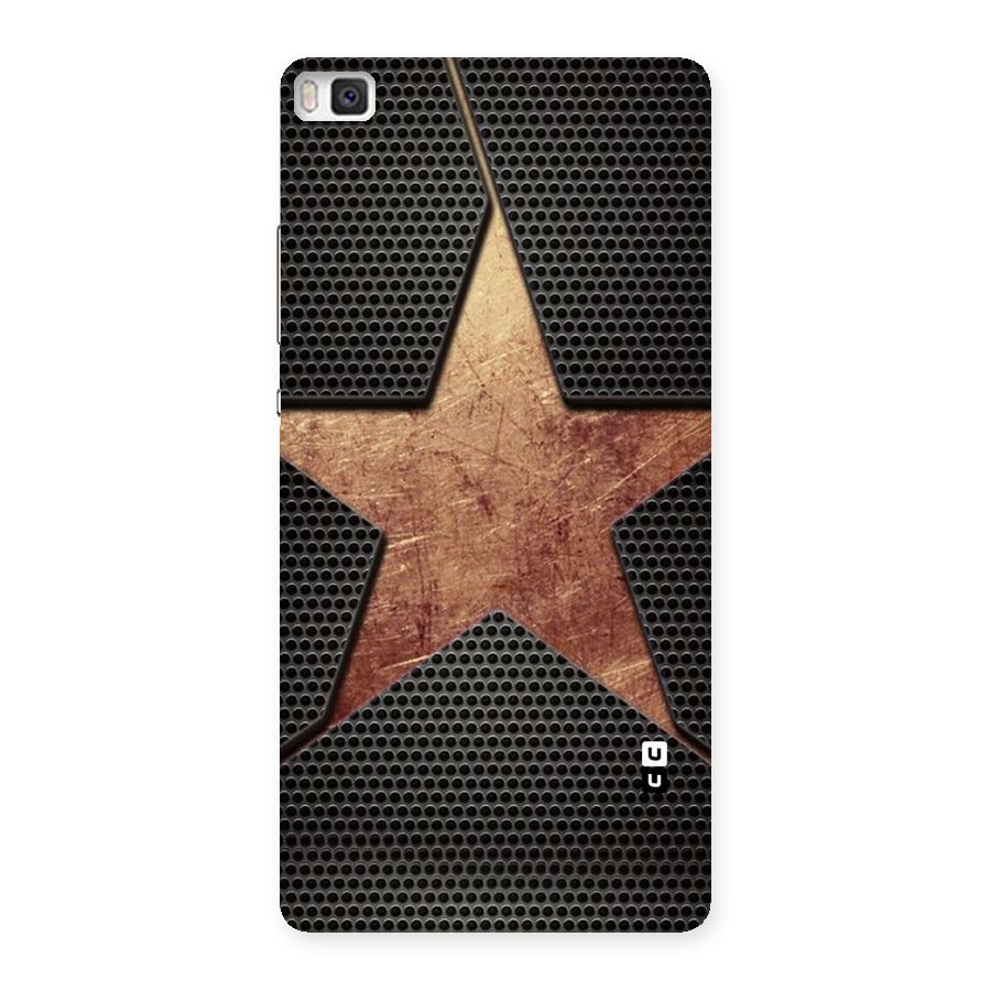Rugged Gold Star Back Case for Huawei P8