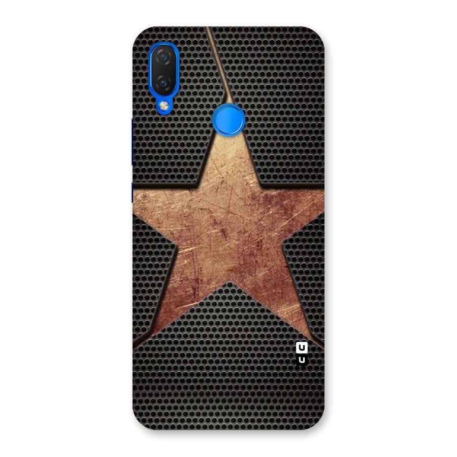 Rugged Gold Star Back Case for Huawei P Smart+