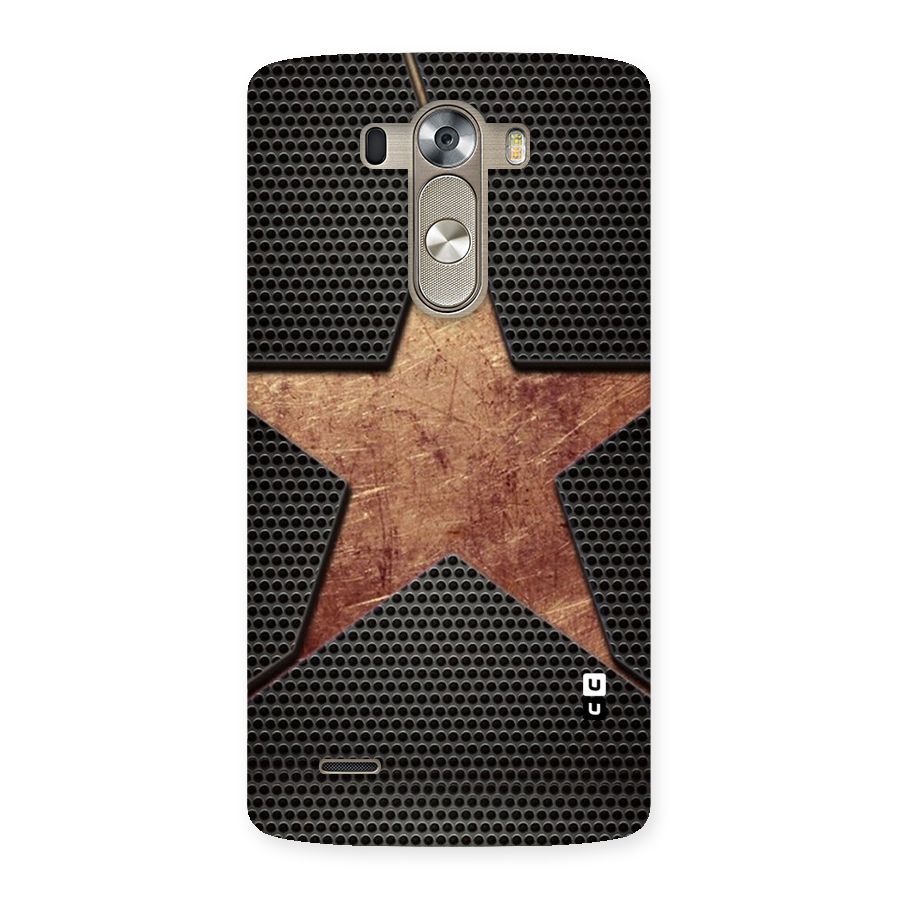 Rugged Gold Star Back Case for LG G3