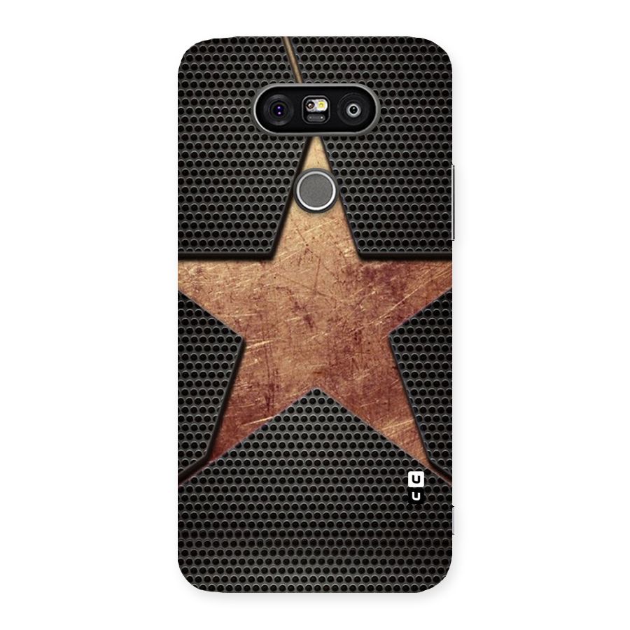 Rugged Gold Star Back Case for LG G5
