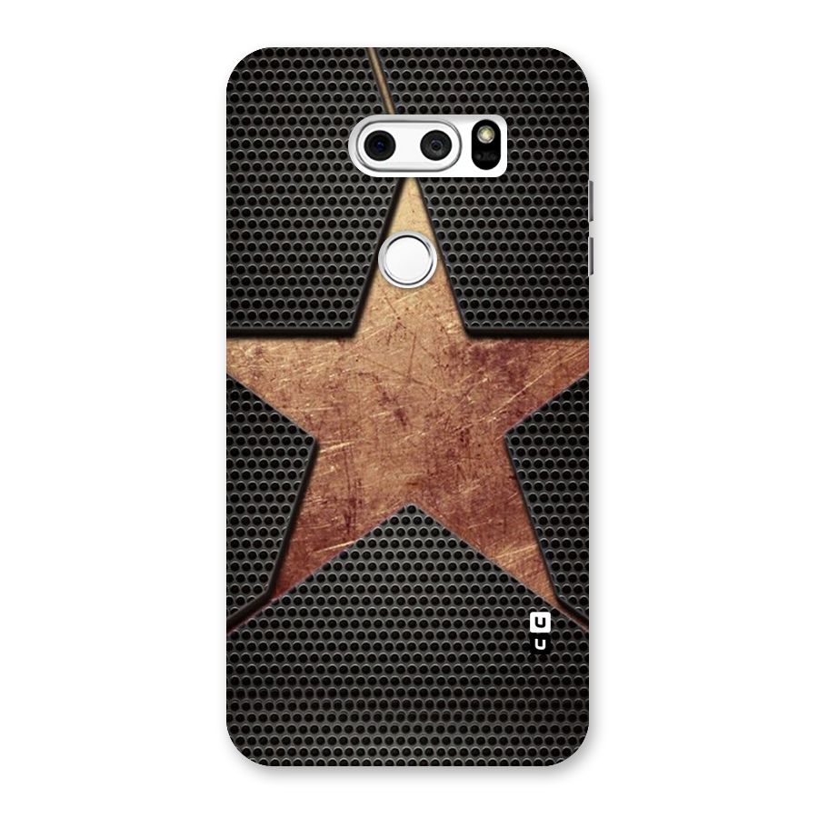 Rugged Gold Star Back Case for LG V30