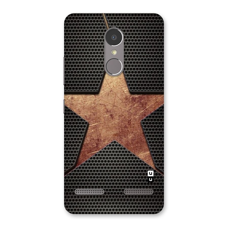 Rugged Gold Star Back Case for Lenovo K6
