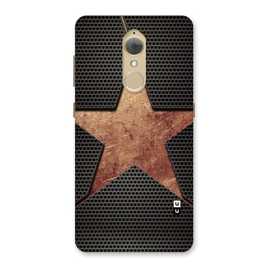 Rugged Gold Star Back Case for Lenovo K8