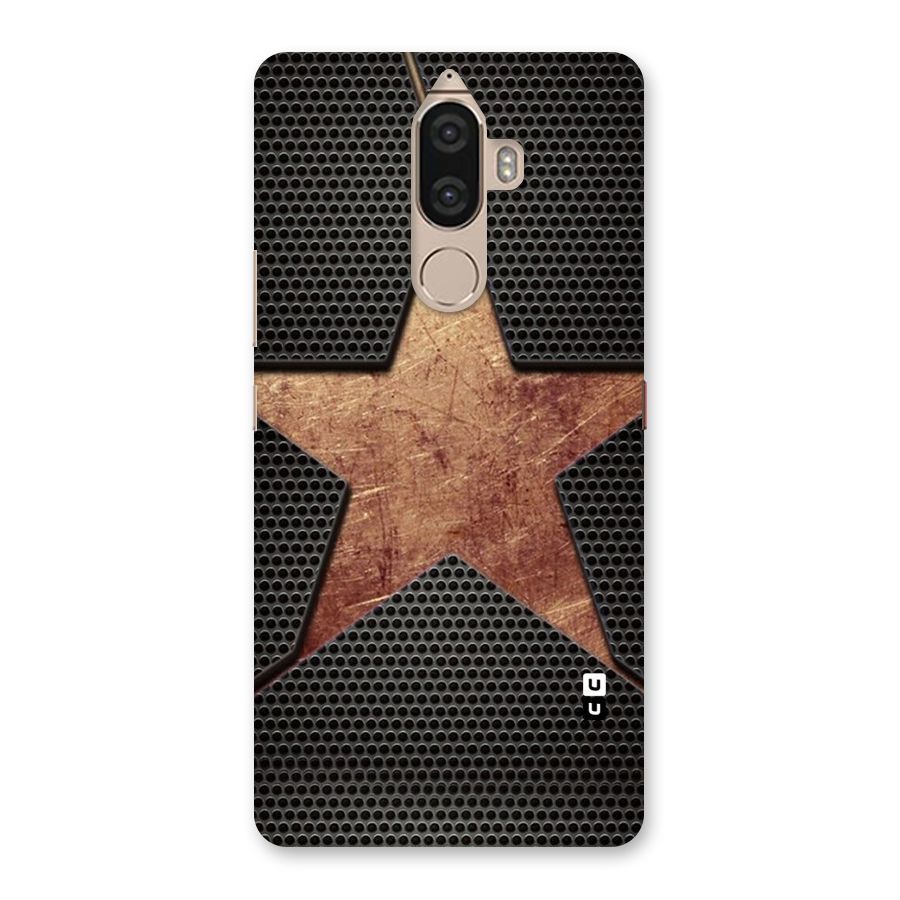 Rugged Gold Star Back Case for Lenovo K8 Note
