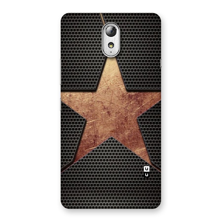 Rugged Gold Star Back Case for Lenovo Vibe P1M