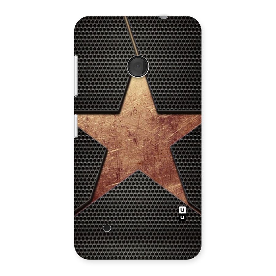 Rugged Gold Star Back Case for Lumia 530
