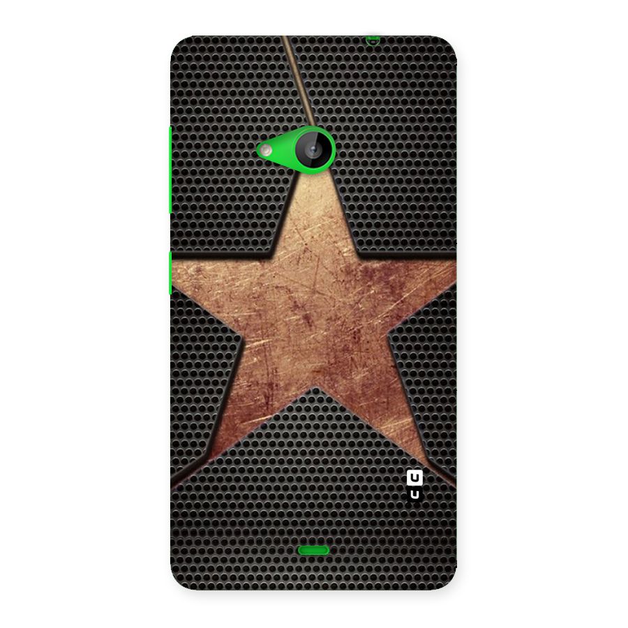 Rugged Gold Star Back Case for Lumia 535