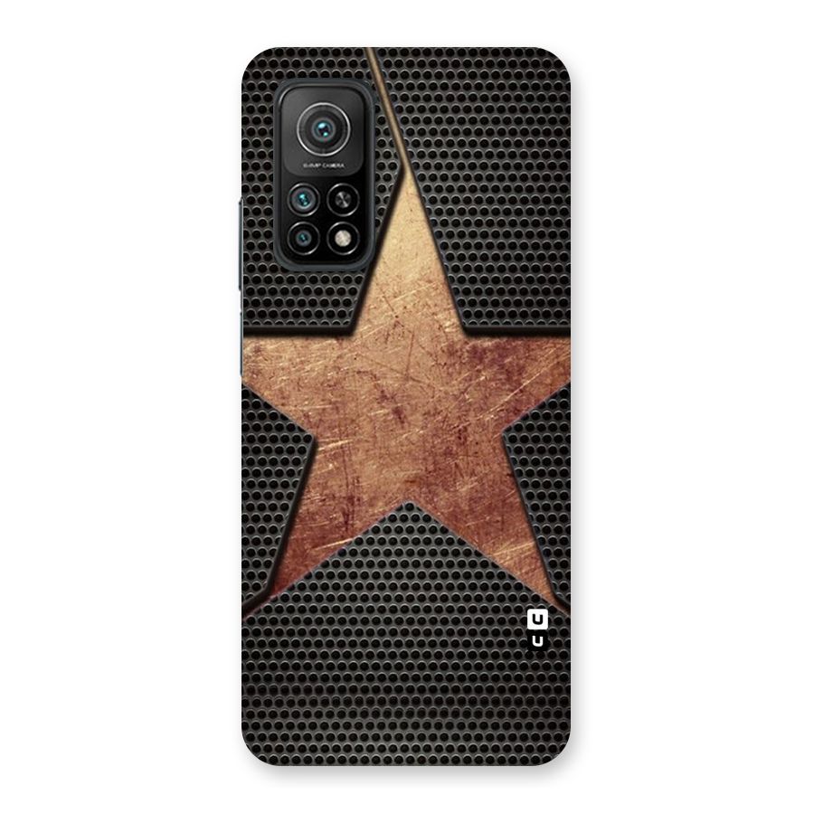 Rugged Gold Star Back Case for Mi 10T 5G