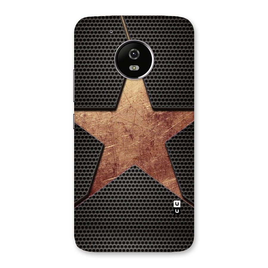 Rugged Gold Star Back Case for Moto G5
