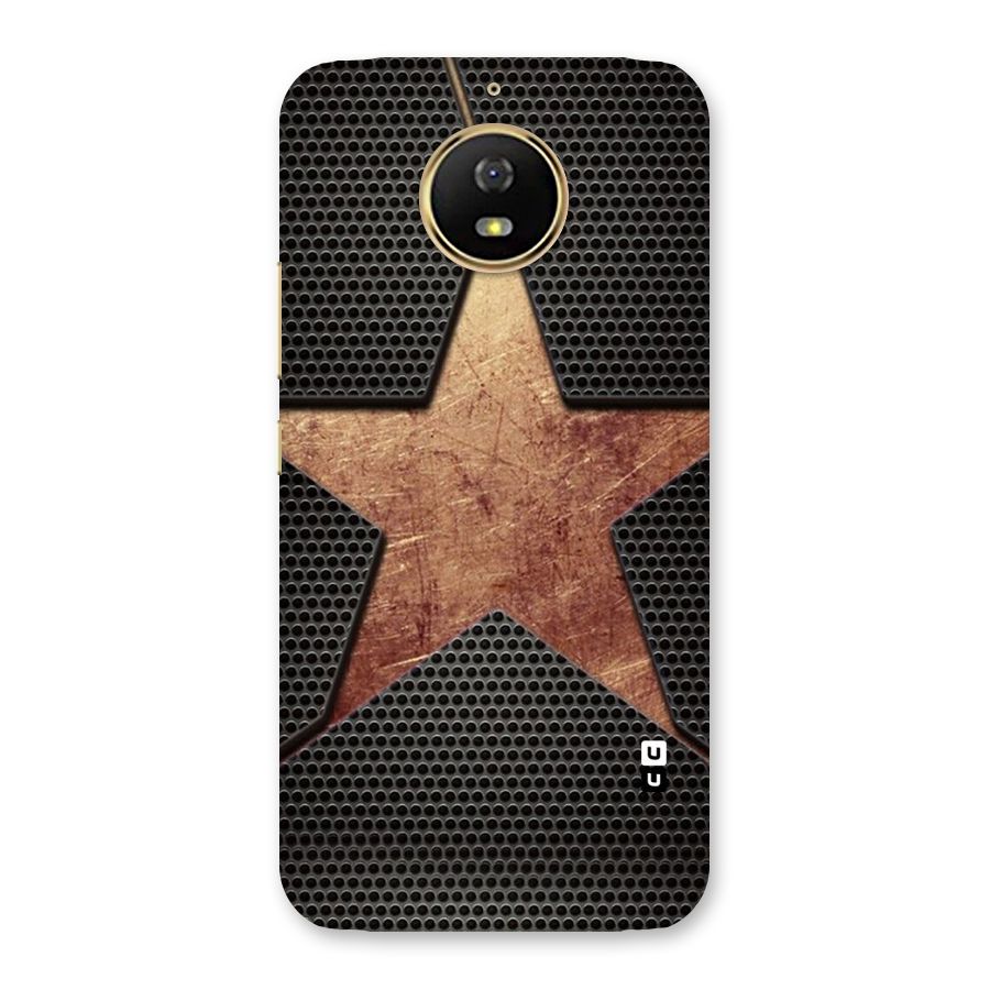 Rugged Gold Star Back Case for Moto G5s