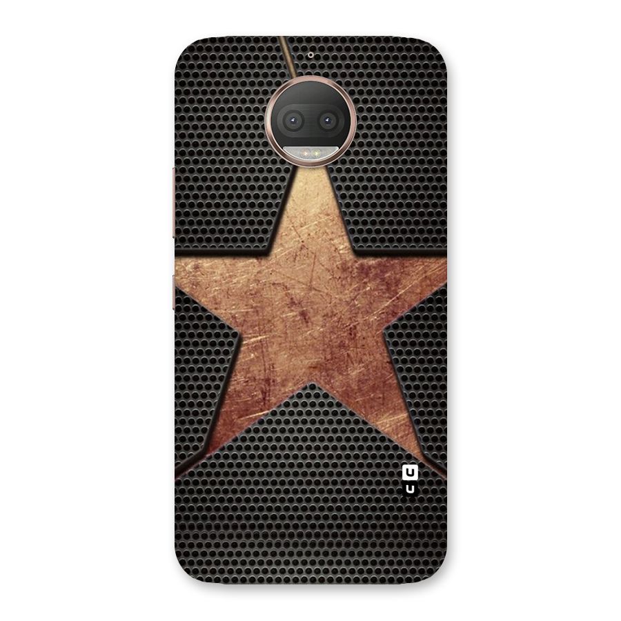 Rugged Gold Star Back Case for Moto G5s Plus