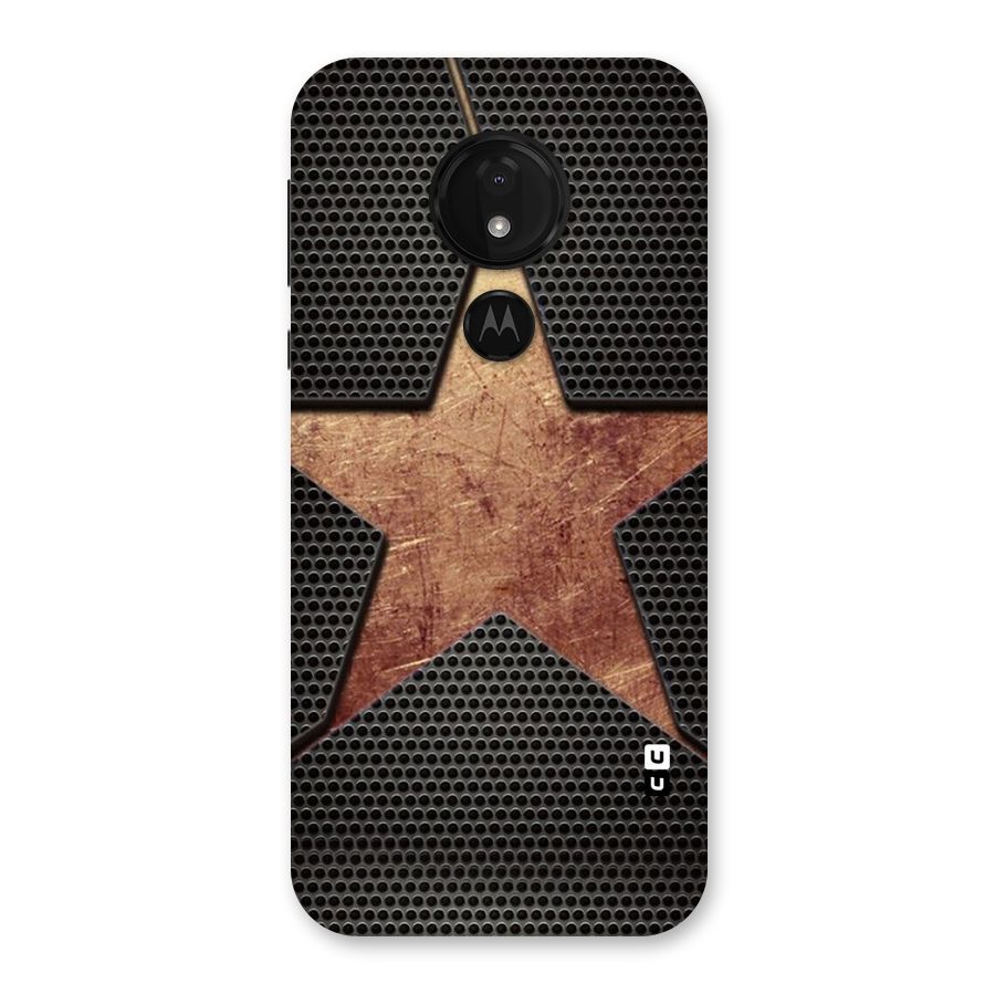 Rugged Gold Star Back Case for Moto G7 Power