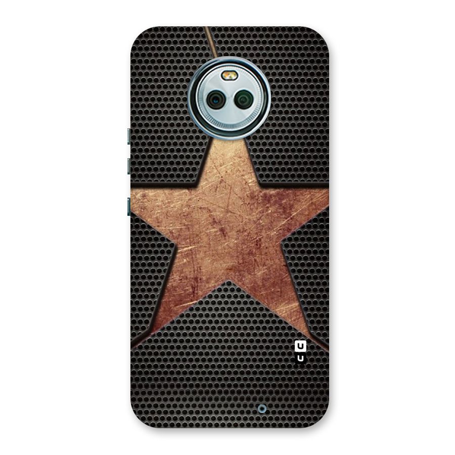 Rugged Gold Star Back Case for Moto X4