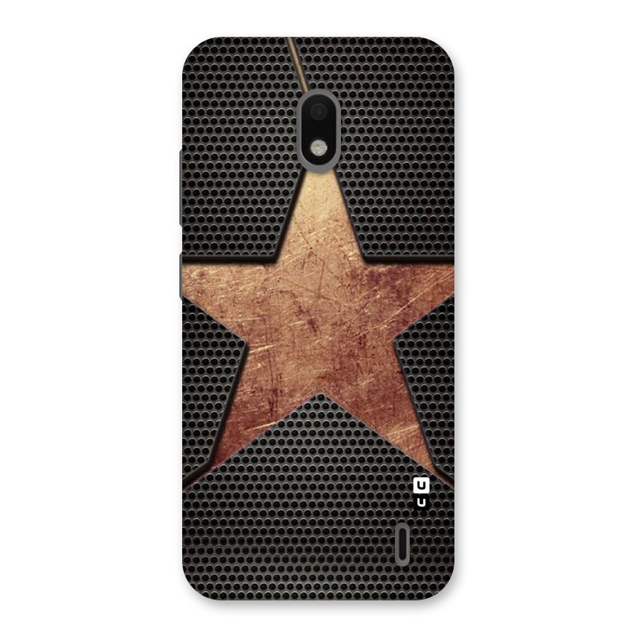 Rugged Gold Star Back Case for Nokia 2.2