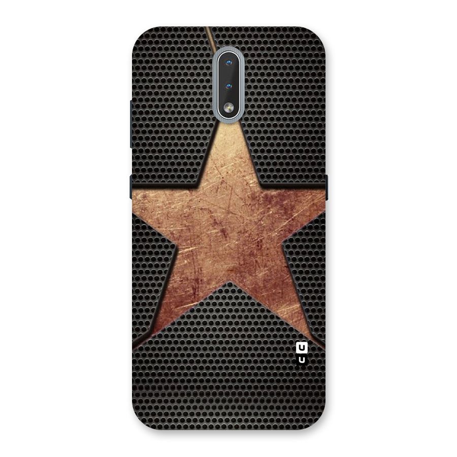 Rugged Gold Star Back Case for Nokia 2.3