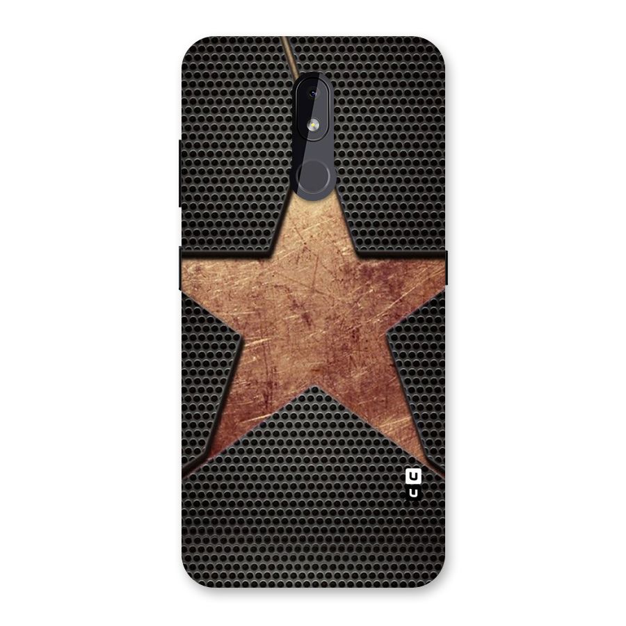 Rugged Gold Star Back Case for Nokia 3.2