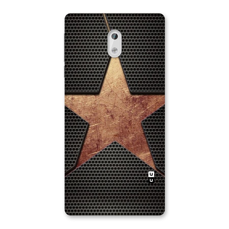 Rugged Gold Star Back Case for Nokia 3