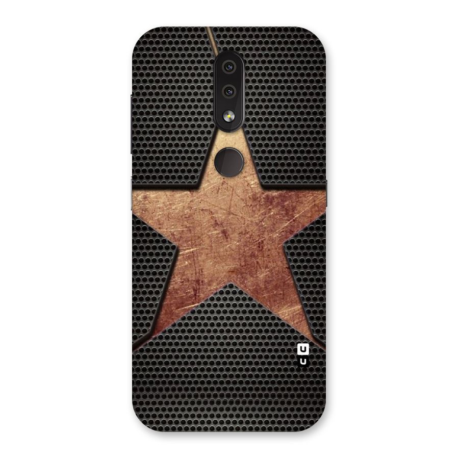 Rugged Gold Star Back Case for Nokia 4.2
