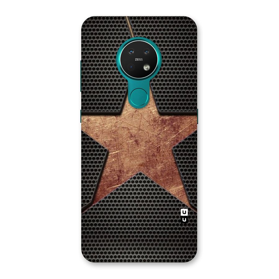 Rugged Gold Star Back Case for Nokia 7.2