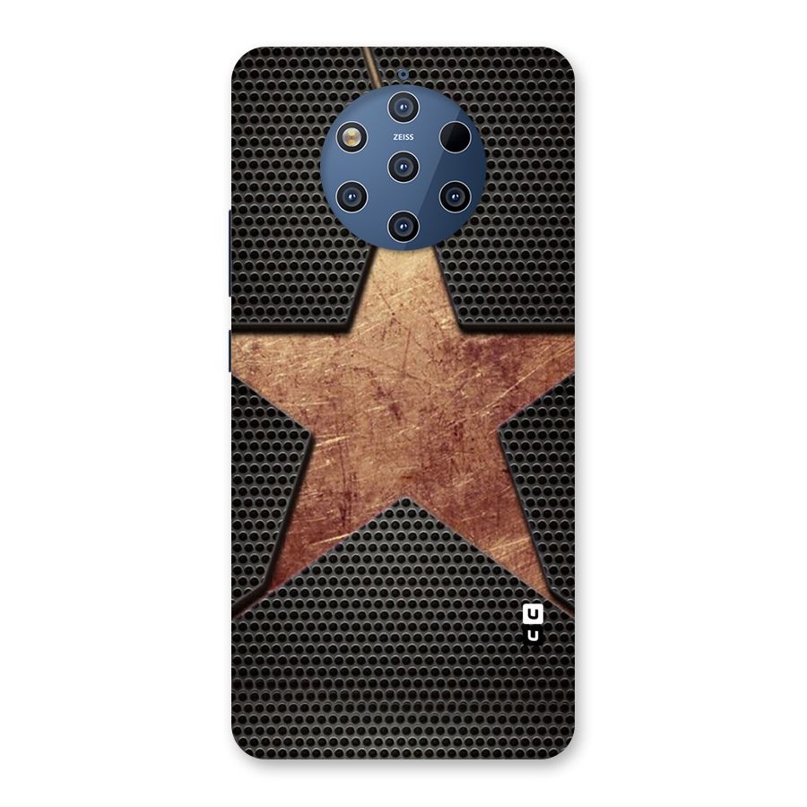 Rugged Gold Star Back Case for Nokia 9 PureView