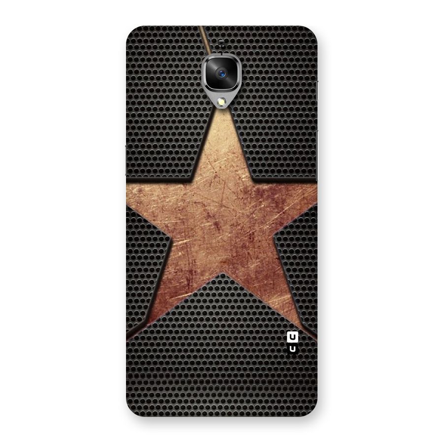 Rugged Gold Star Back Case for OnePlus 3