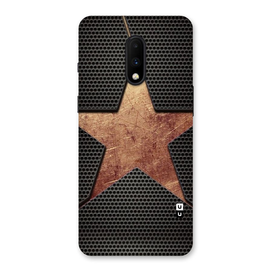 Rugged Gold Star Back Case for OnePlus 7