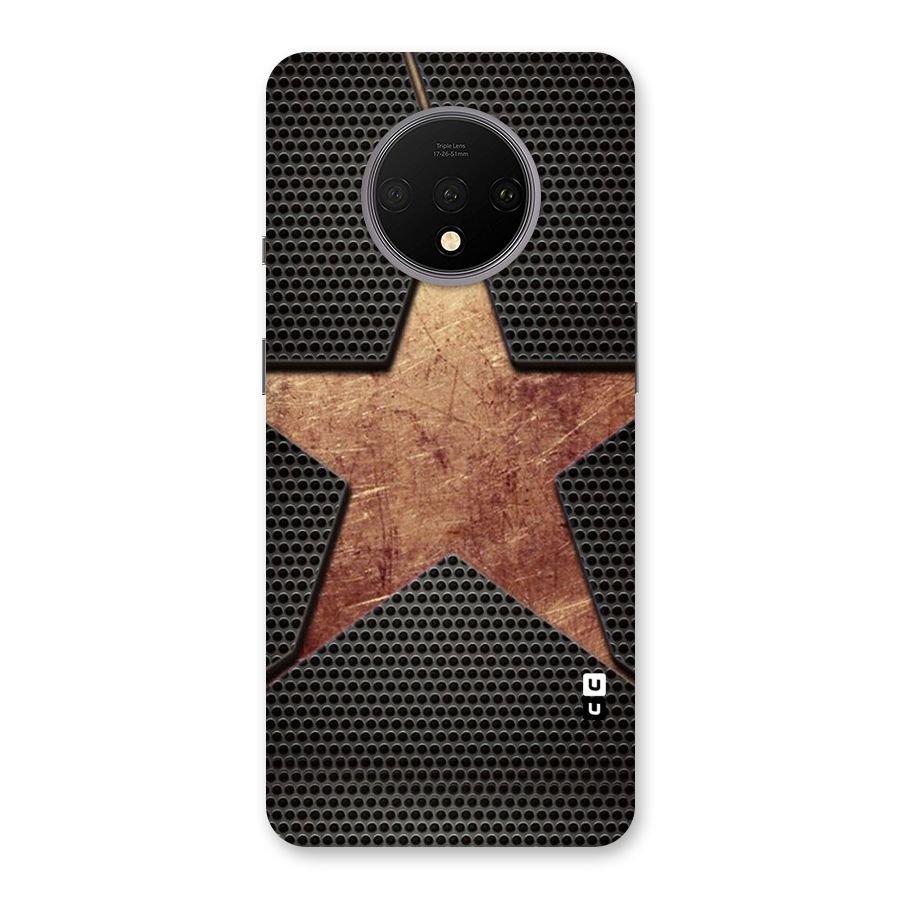 Rugged Gold Star Back Case for OnePlus 7T