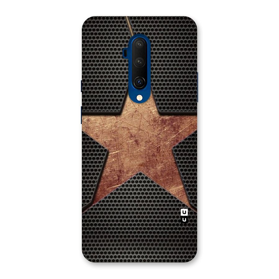 Rugged Gold Star Back Case for OnePlus 7T Pro