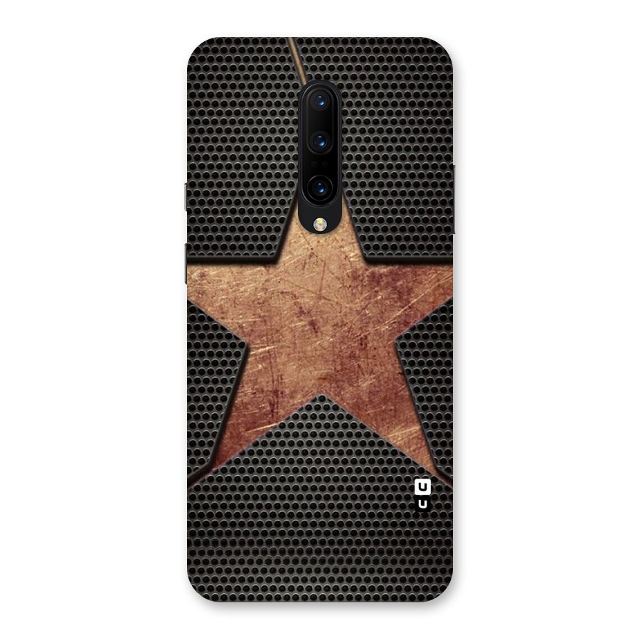 Rugged Gold Star Back Case for OnePlus 7 Pro