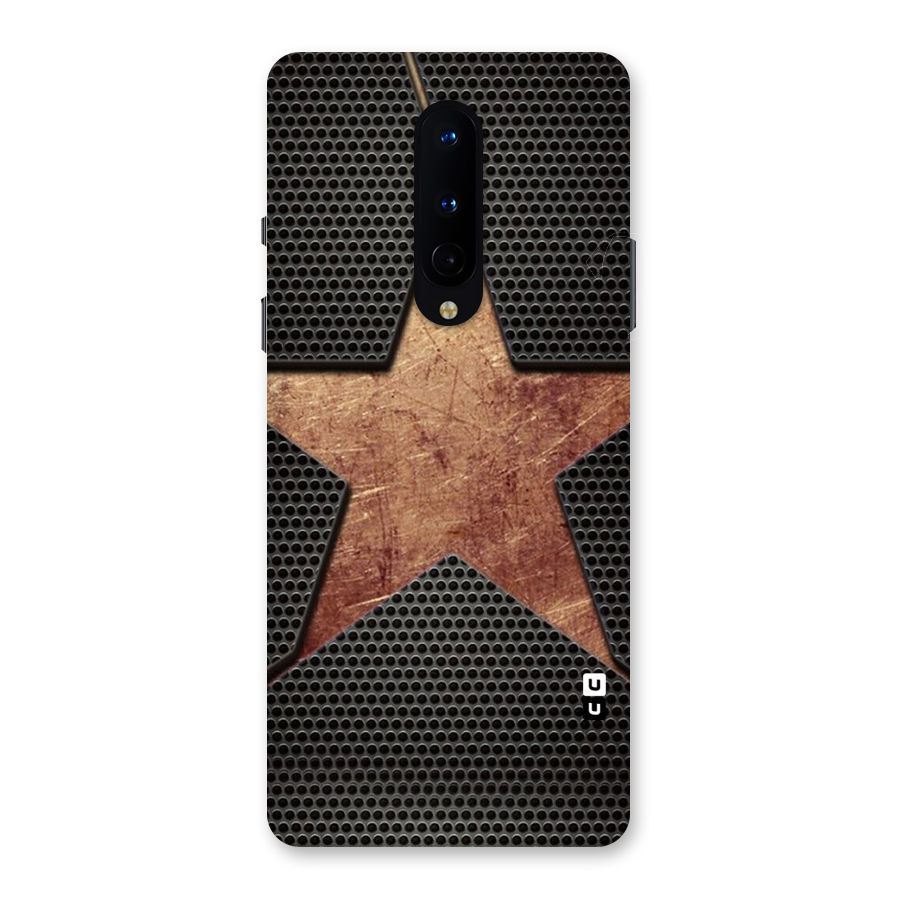 Rugged Gold Star Back Case for OnePlus 8