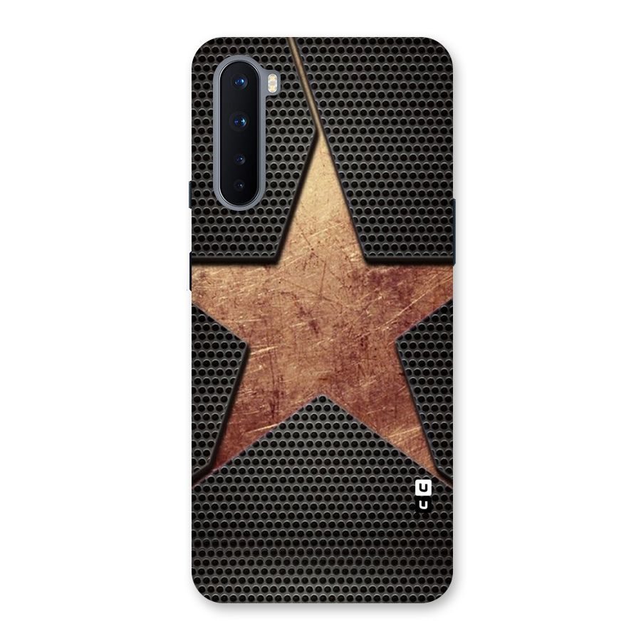 Rugged Gold Star Back Case for OnePlus Nord