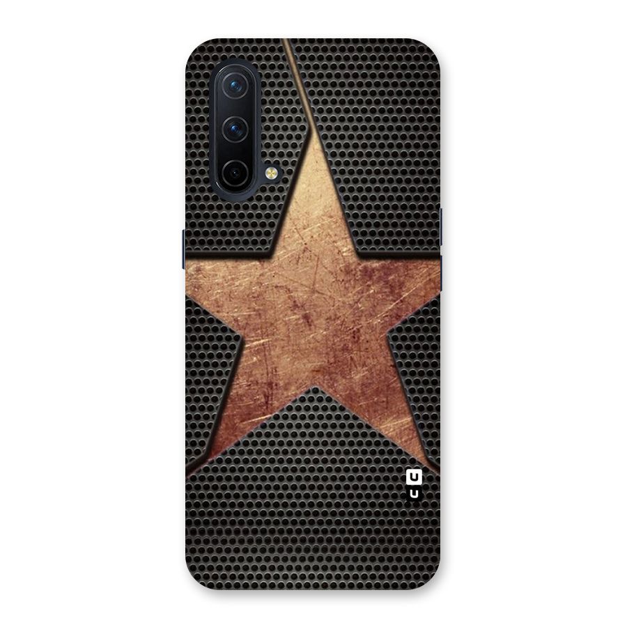 Rugged Gold Star Back Case for OnePlus Nord CE 5G