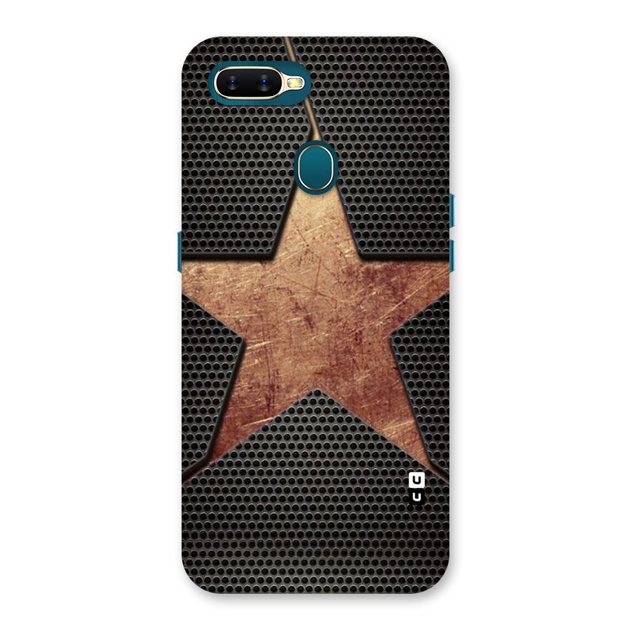 Rugged Gold Star Back Case for Oppo A11k