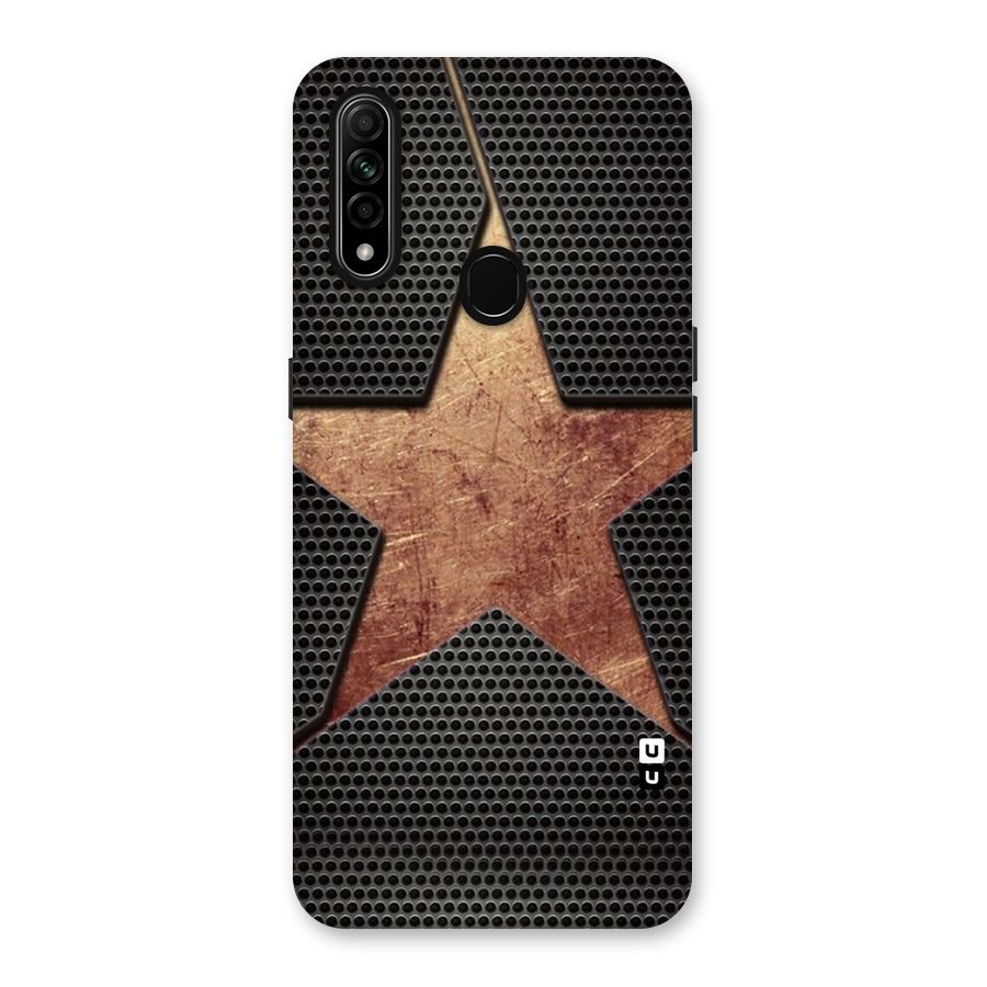 Rugged Gold Star Back Case for Oppo A31