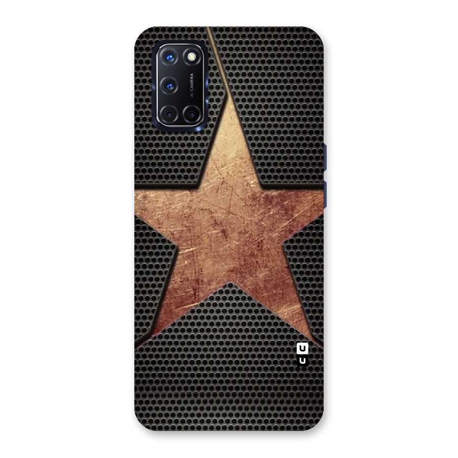 Rugged Gold Star Back Case for Oppo A52