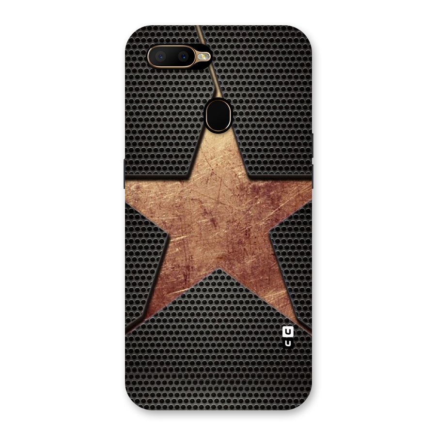 Rugged Gold Star Back Case for Oppo A5s