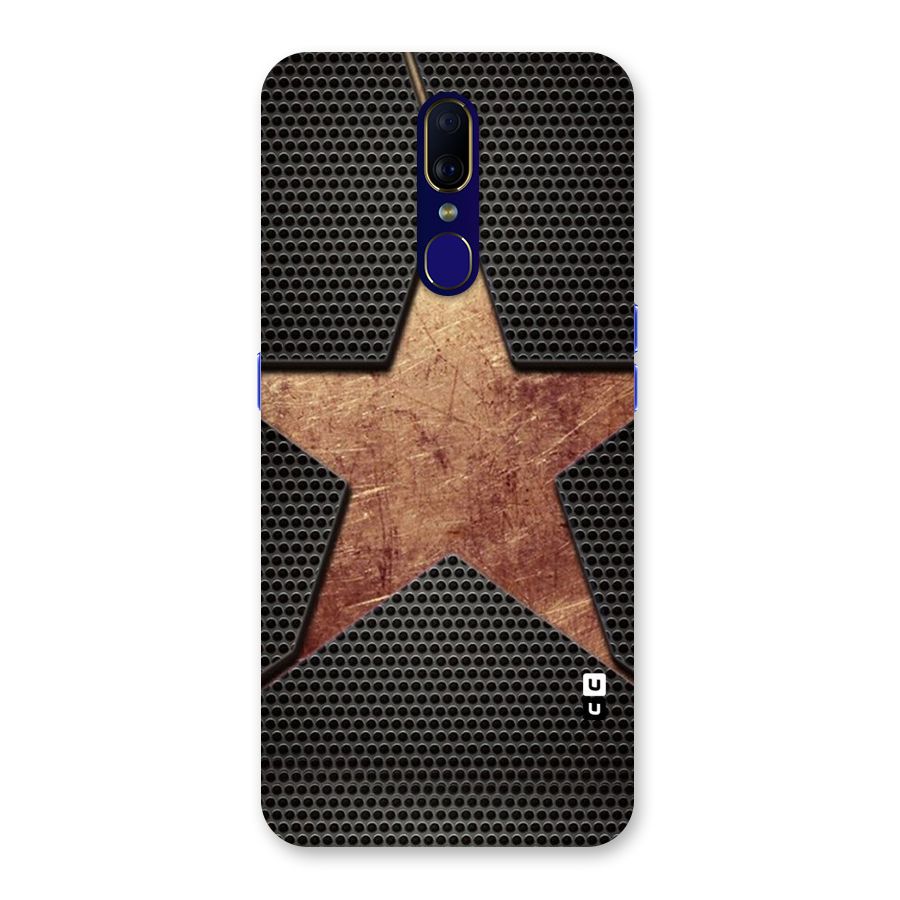 Rugged Gold Star Back Case for Oppo A9