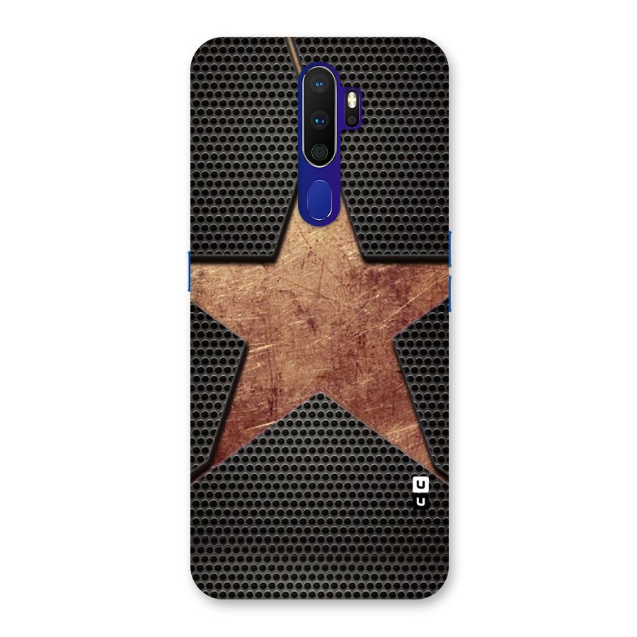 Rugged Gold Star Back Case for Oppo A9 (2020)