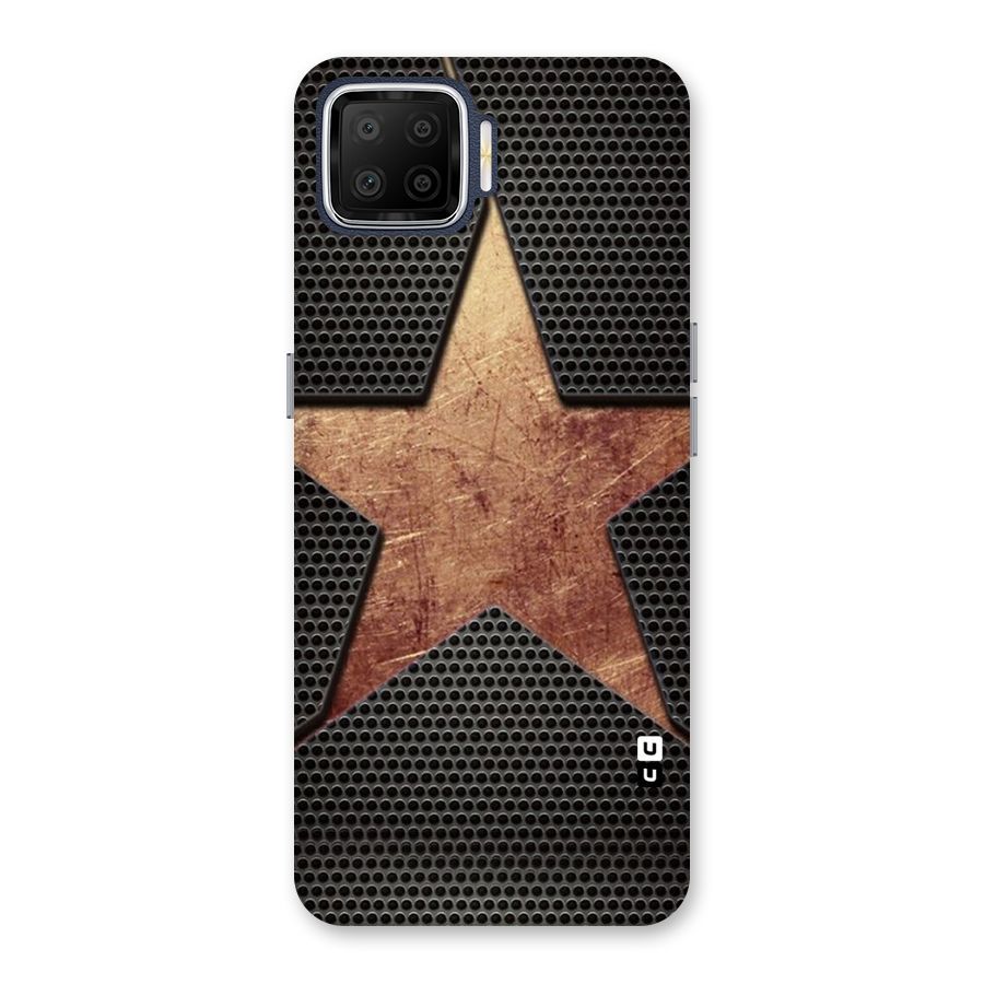 Rugged Gold Star Back Case for Oppo F17