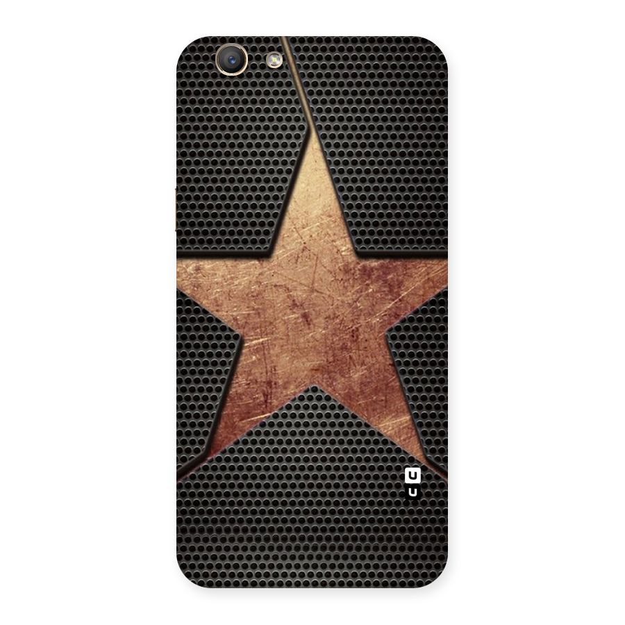 Rugged Gold Star Back Case for Oppo F1s