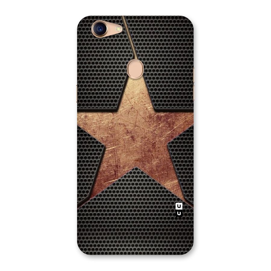 Rugged Gold Star Back Case for Oppo F5