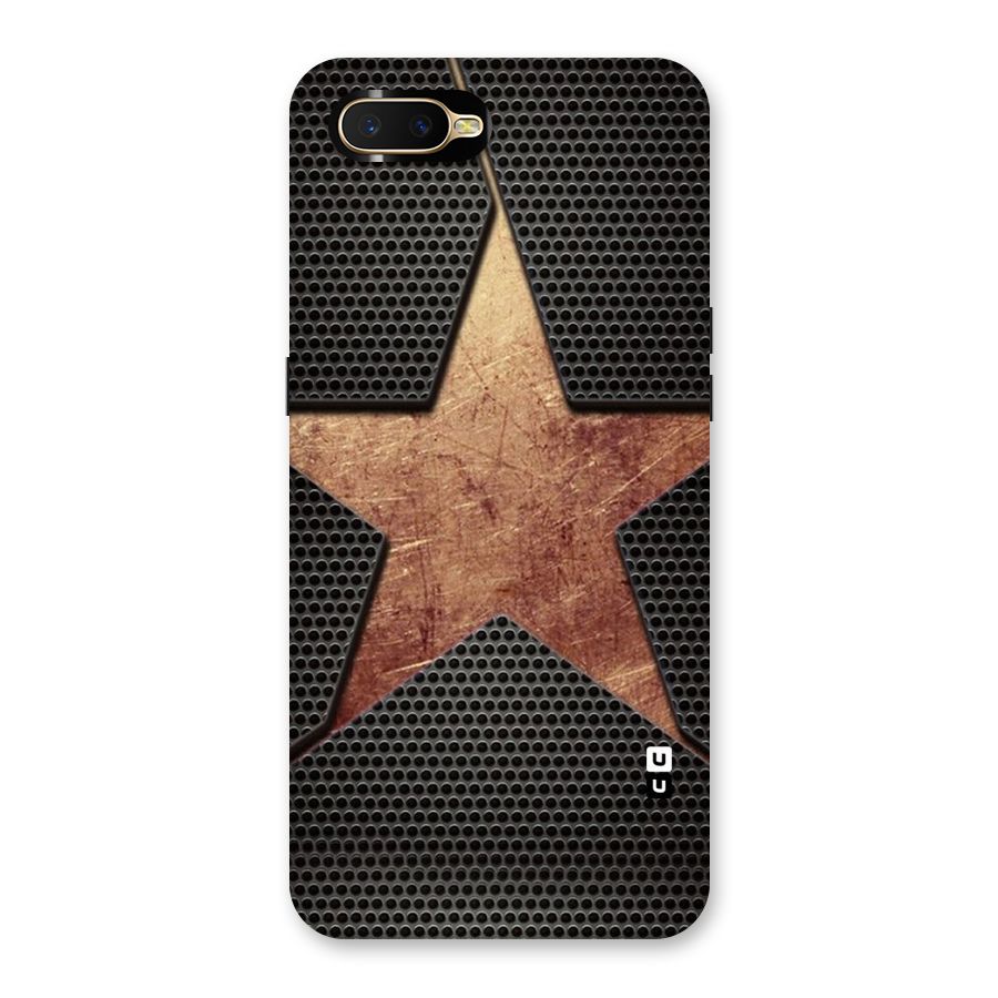 Rugged Gold Star Back Case for Oppo K1