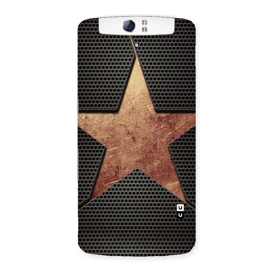 Rugged Gold Star Back Case for Oppo N1