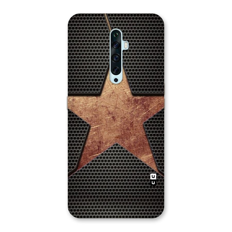 Rugged Gold Star Back Case for Oppo Reno2 Z