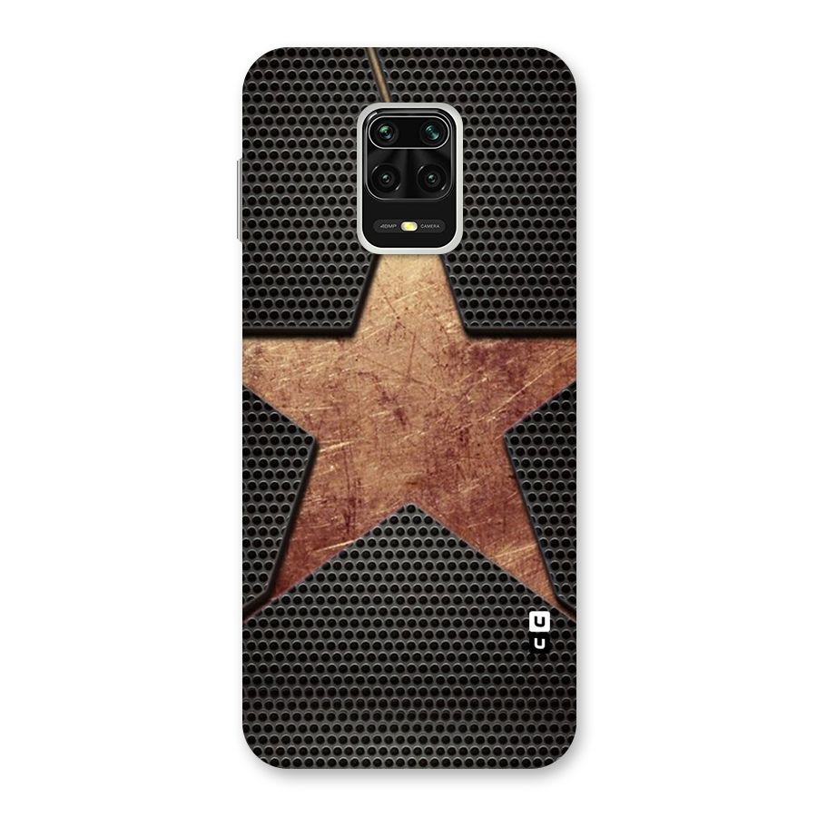 Rugged Gold Star Back Case for Poco M2 Pro
