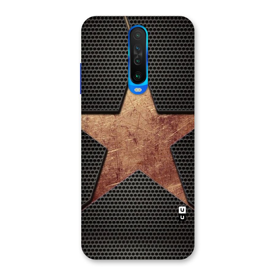 Rugged Gold Star Back Case for Poco X2