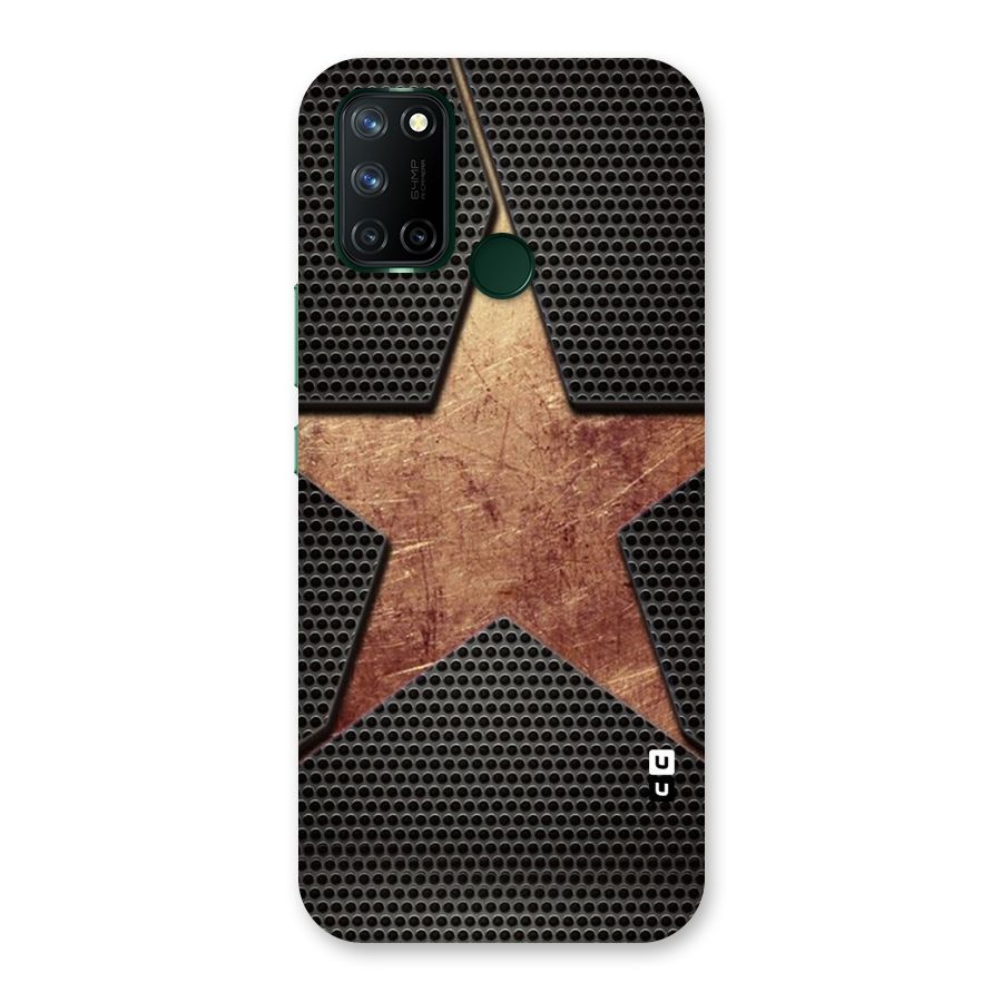 Rugged Gold Star Back Case for Realme 7i