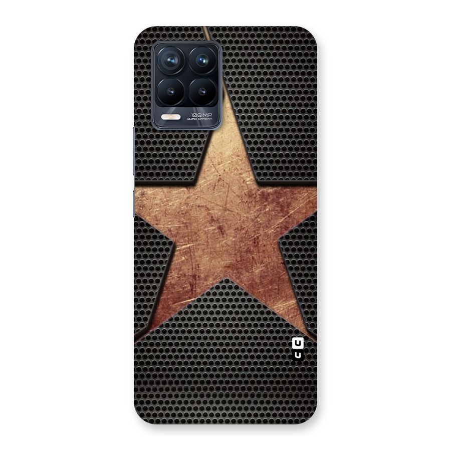 Rugged Gold Star Back Case for Realme 8 Pro