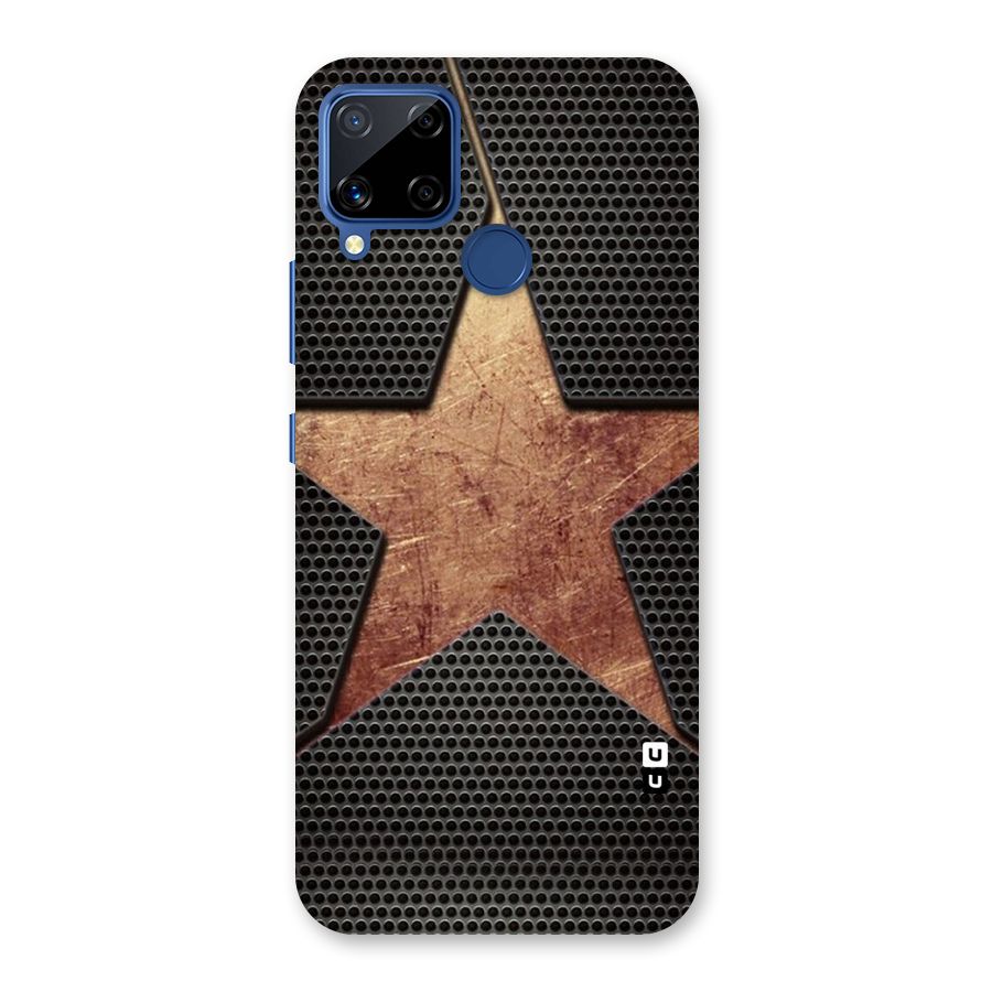 Rugged Gold Star Back Case for Realme C15