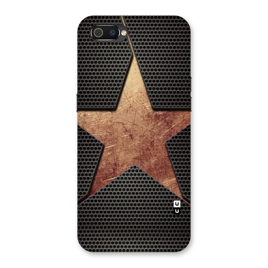 Rugged Gold Star Back Case for Realme C2